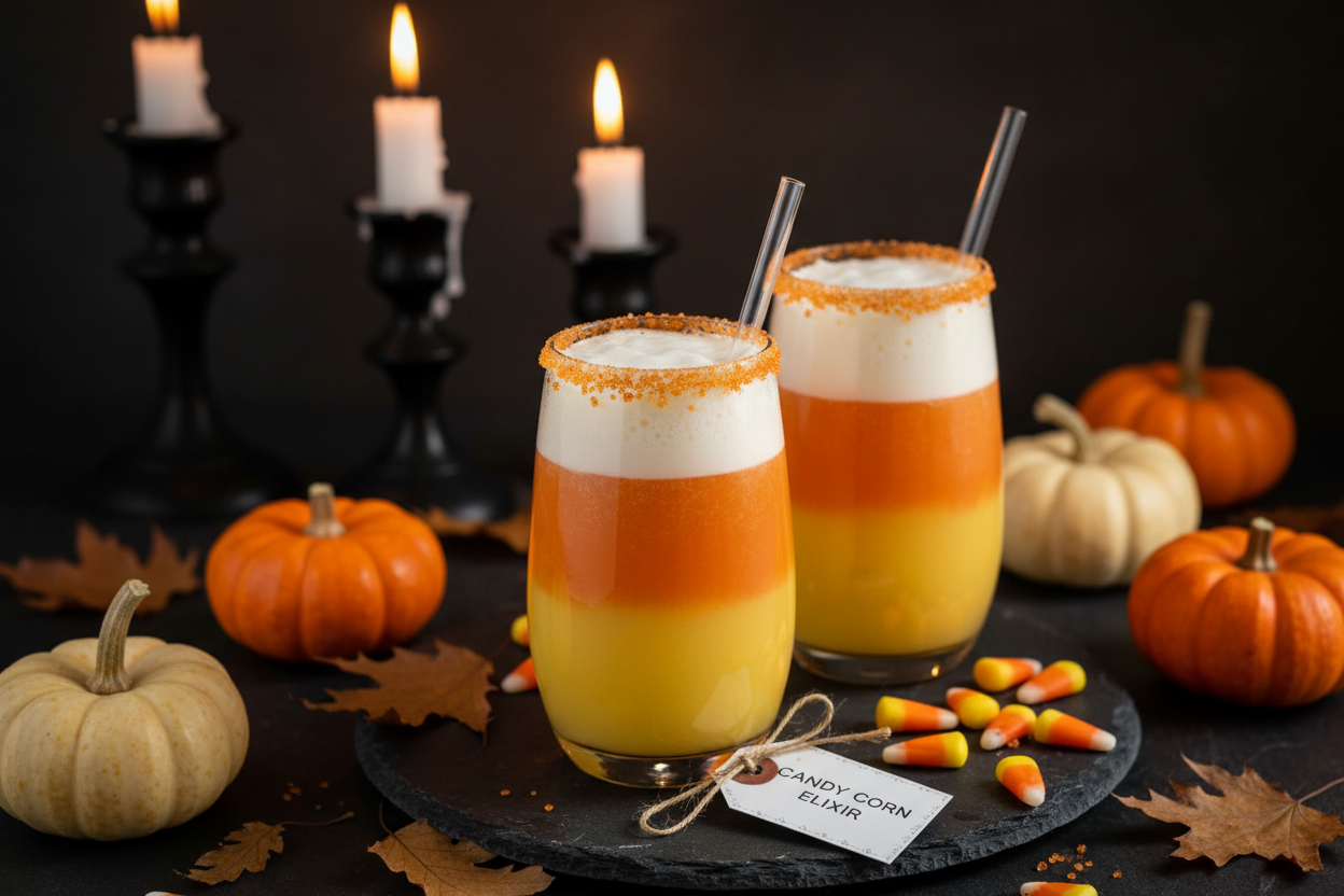 Candy Corn Elixir Mocktail Recipe