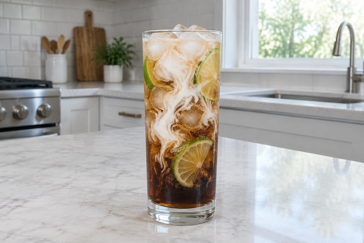 How to make refreshing coconut dirty lime soda