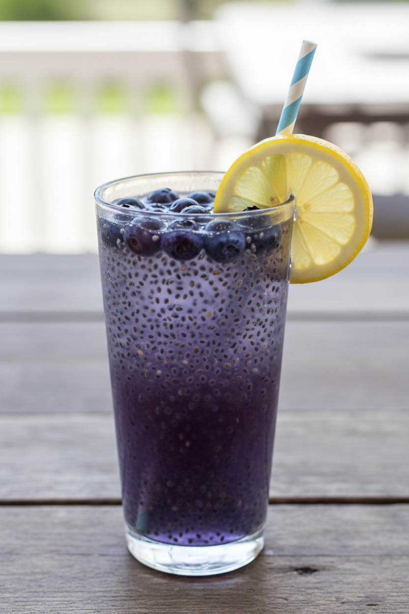 How to make Wild Blueberry Chia Lemonade