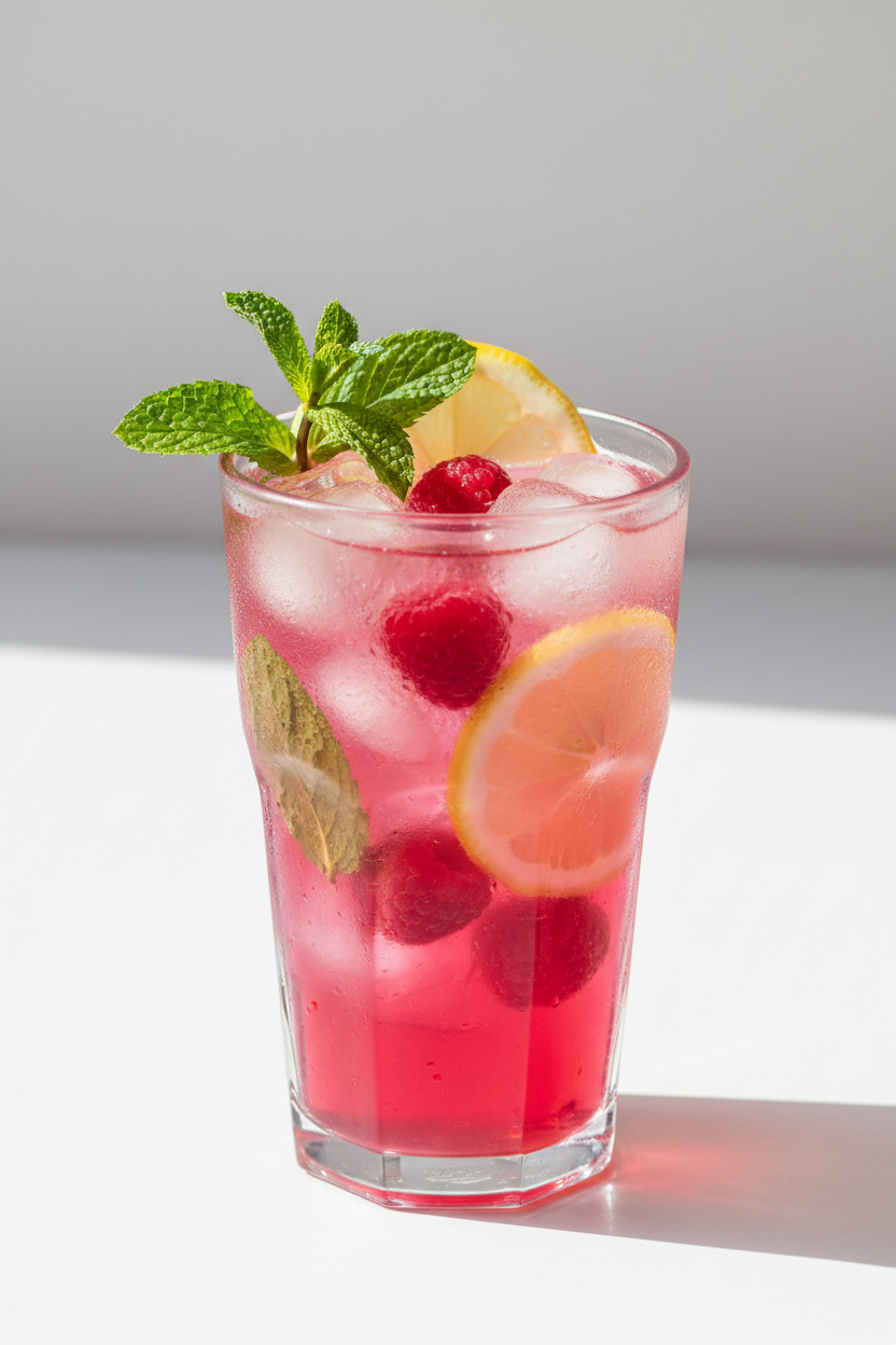 How to make a Raspberry Mint Lemonade Refresher