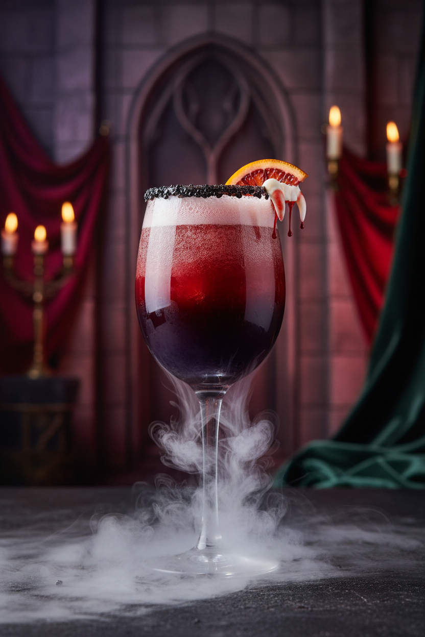 Vampire’s Kiss Fizz Mocktail Recipe