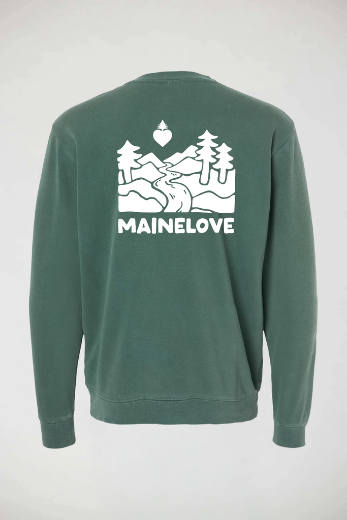 The Maine Escape Crewneck (Alpine Green)