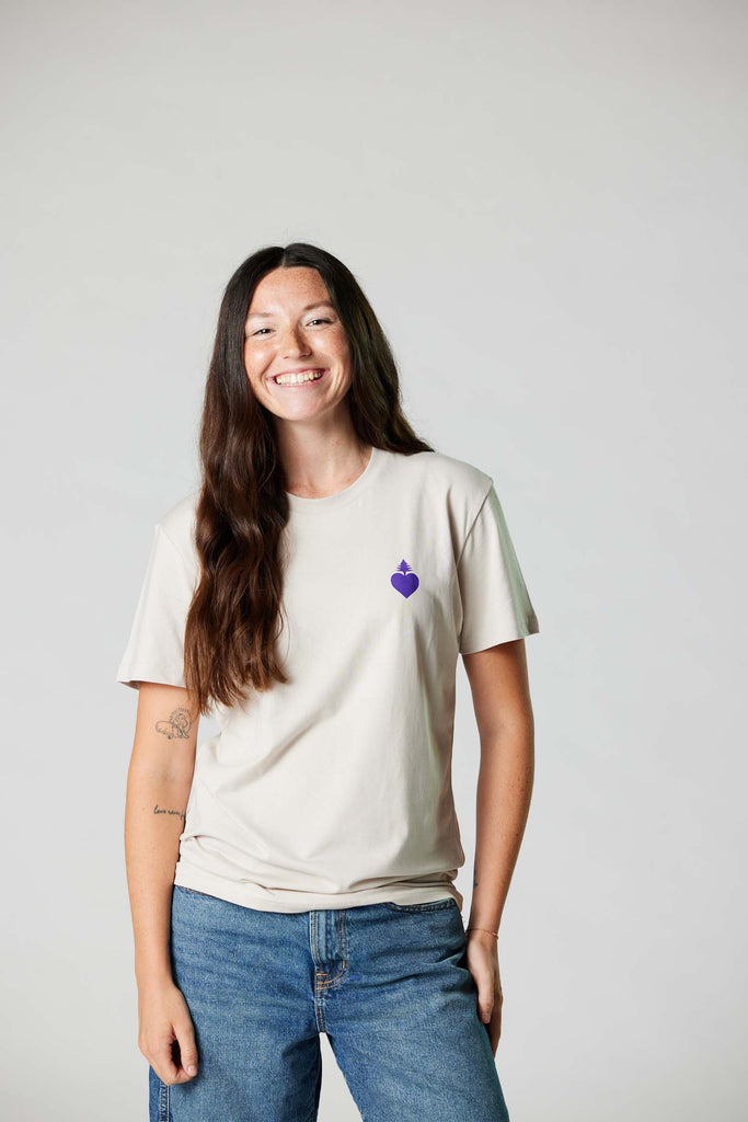 The OG mainelove tee (Bone/Purple)