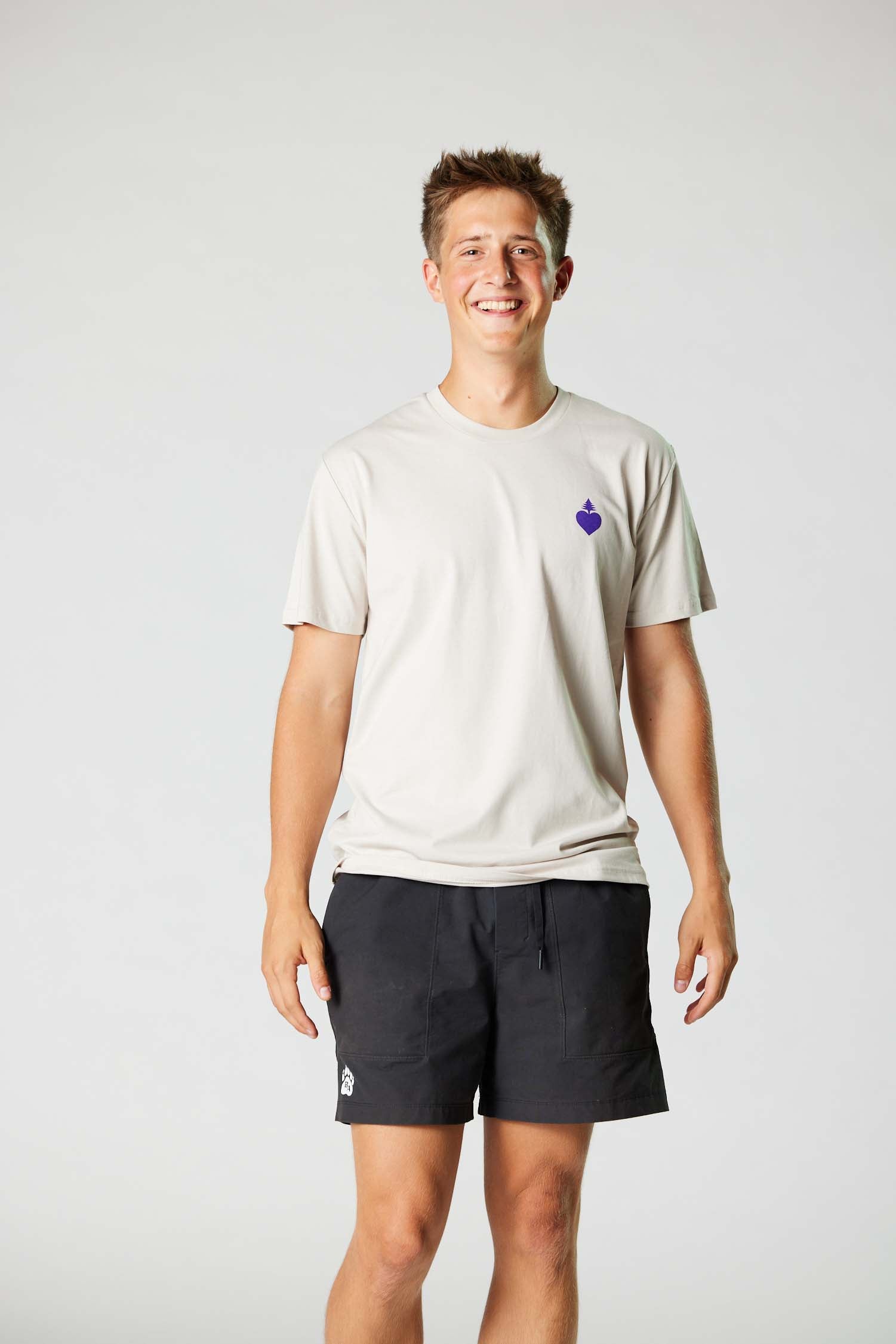 The OG mainelove tee (Bone/Purple)