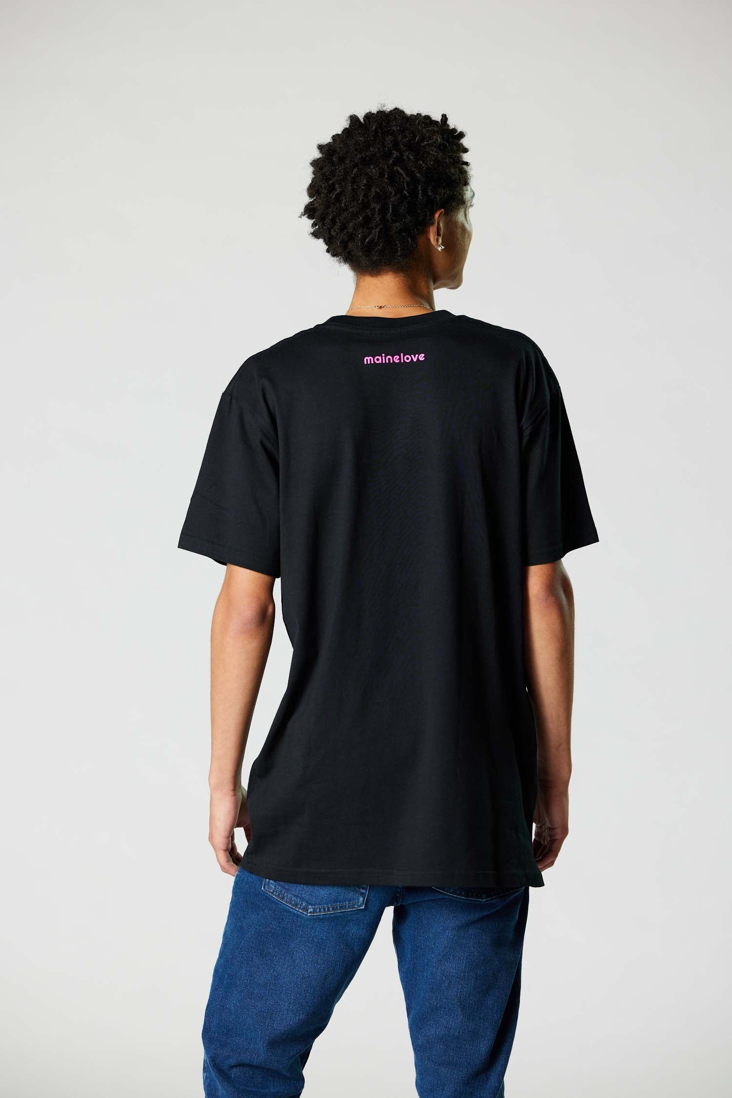 The OG mainelove tee (Black/Pink)