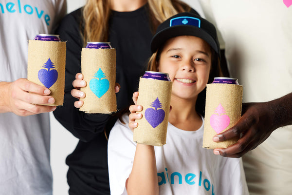 Mainely Coolin’ 16 oz Burlap Koozie