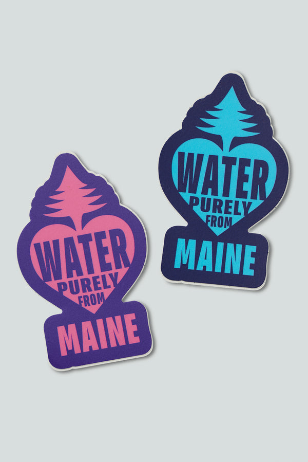 Water Purely From Maine Sticker