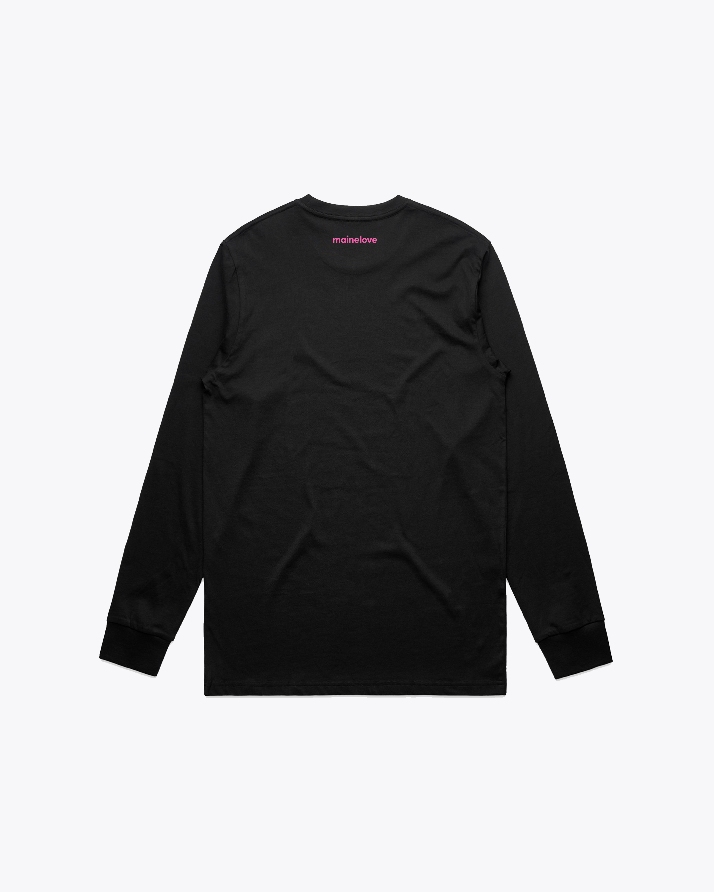 The OG mainelove long-sleeve tee (Black/Pink)