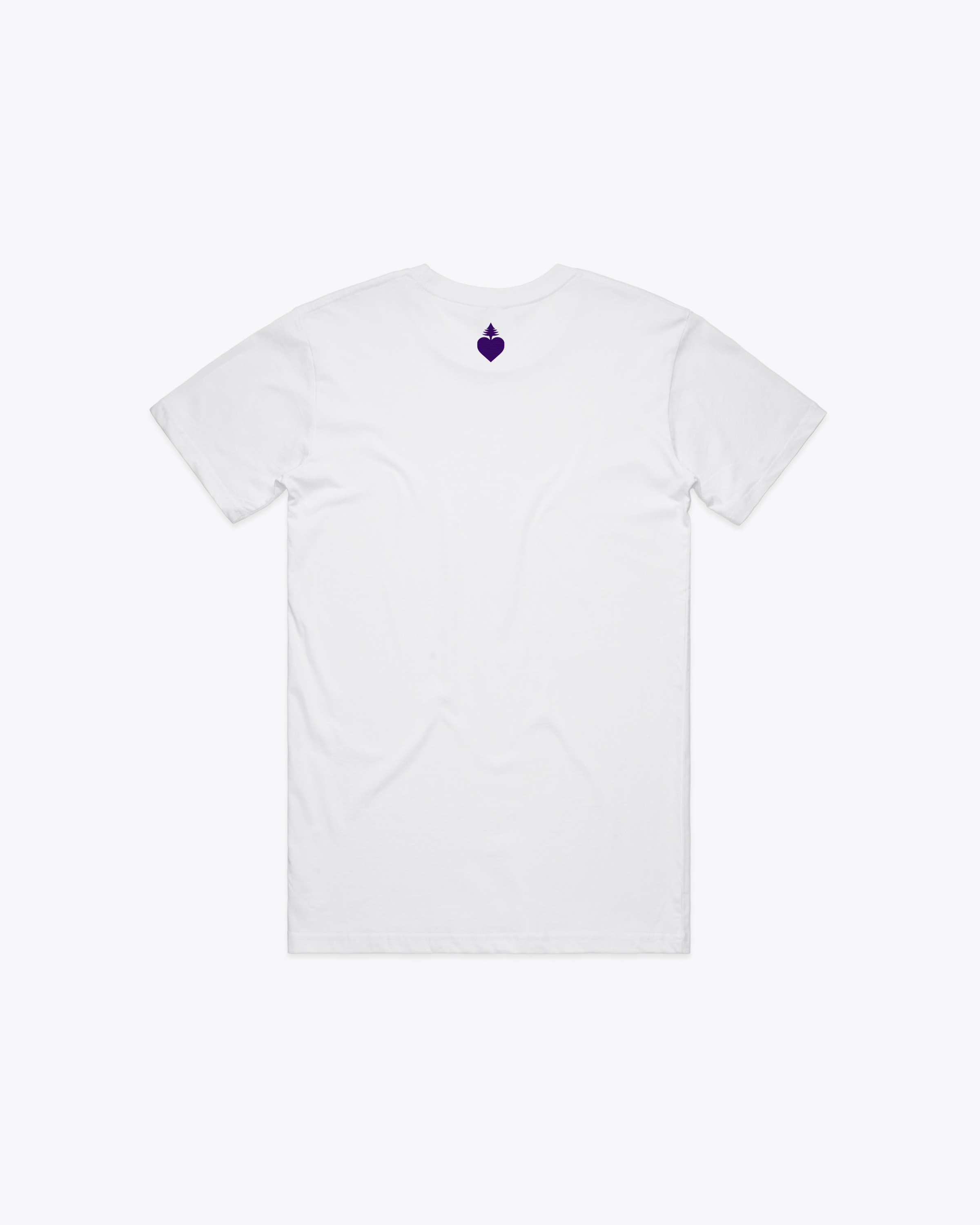 The OG mainelove tee with a twist (White/Purple)