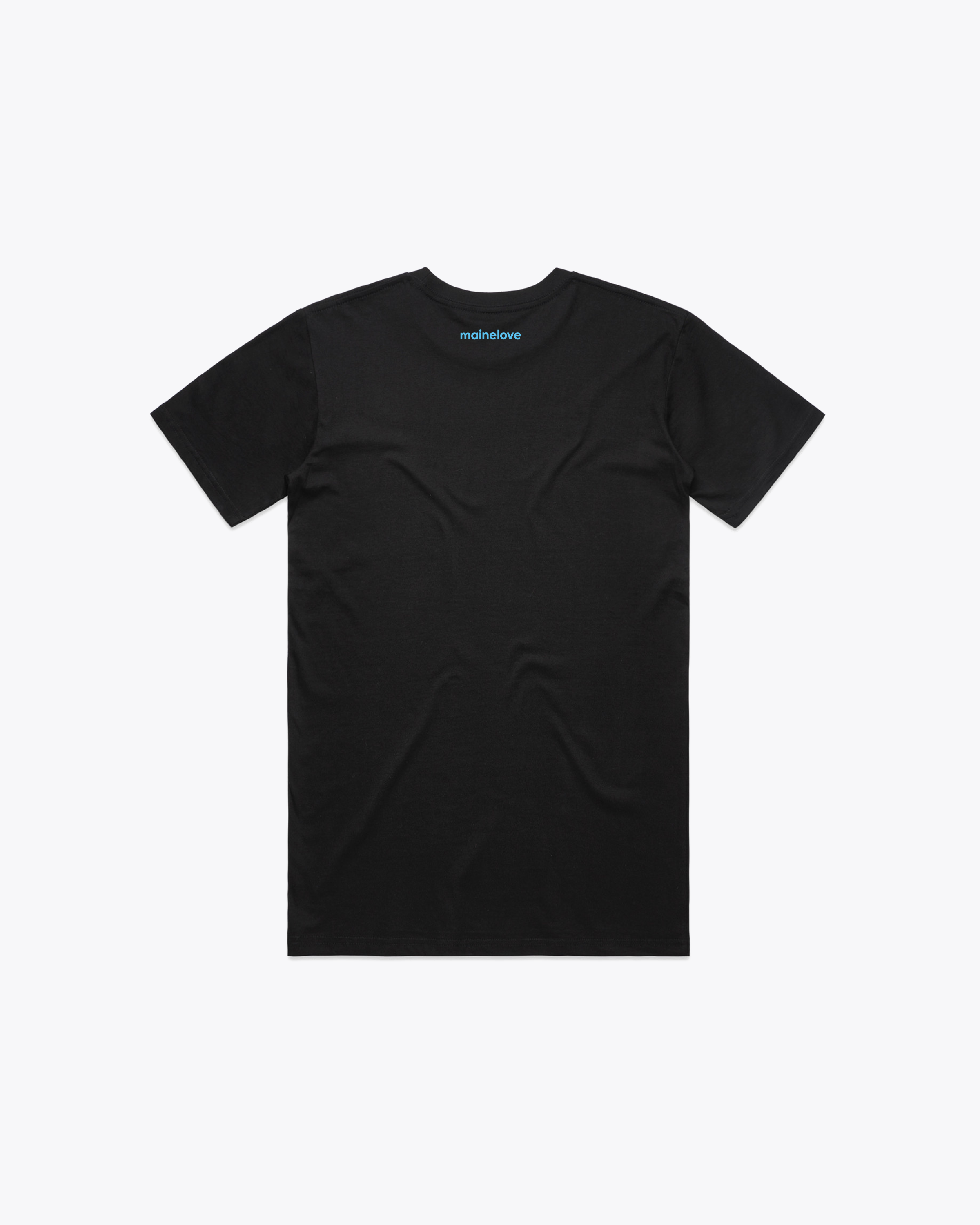 The OG mainelove tee (Black/Cyan)