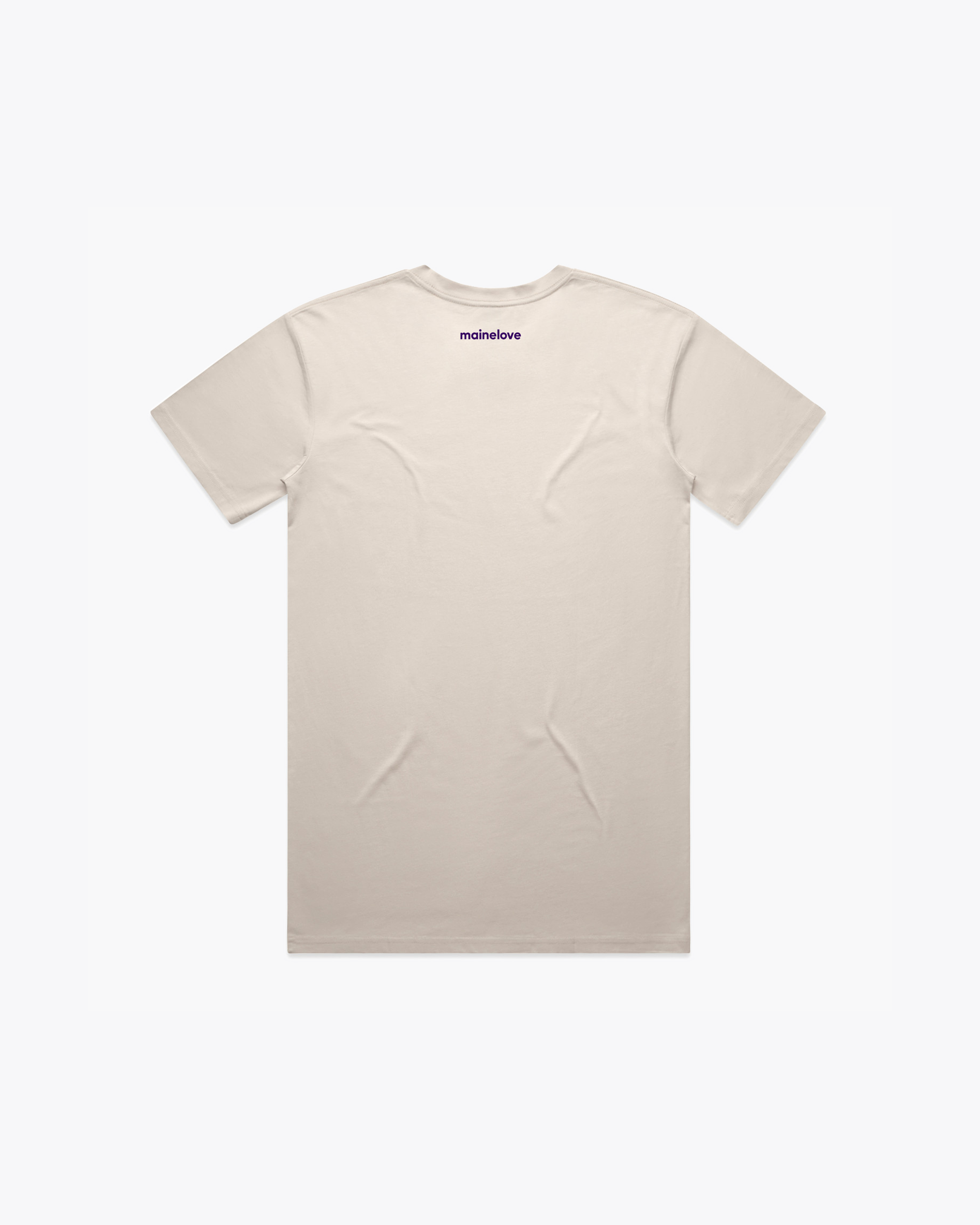 The OG mainelove tee (Bone/Purple)