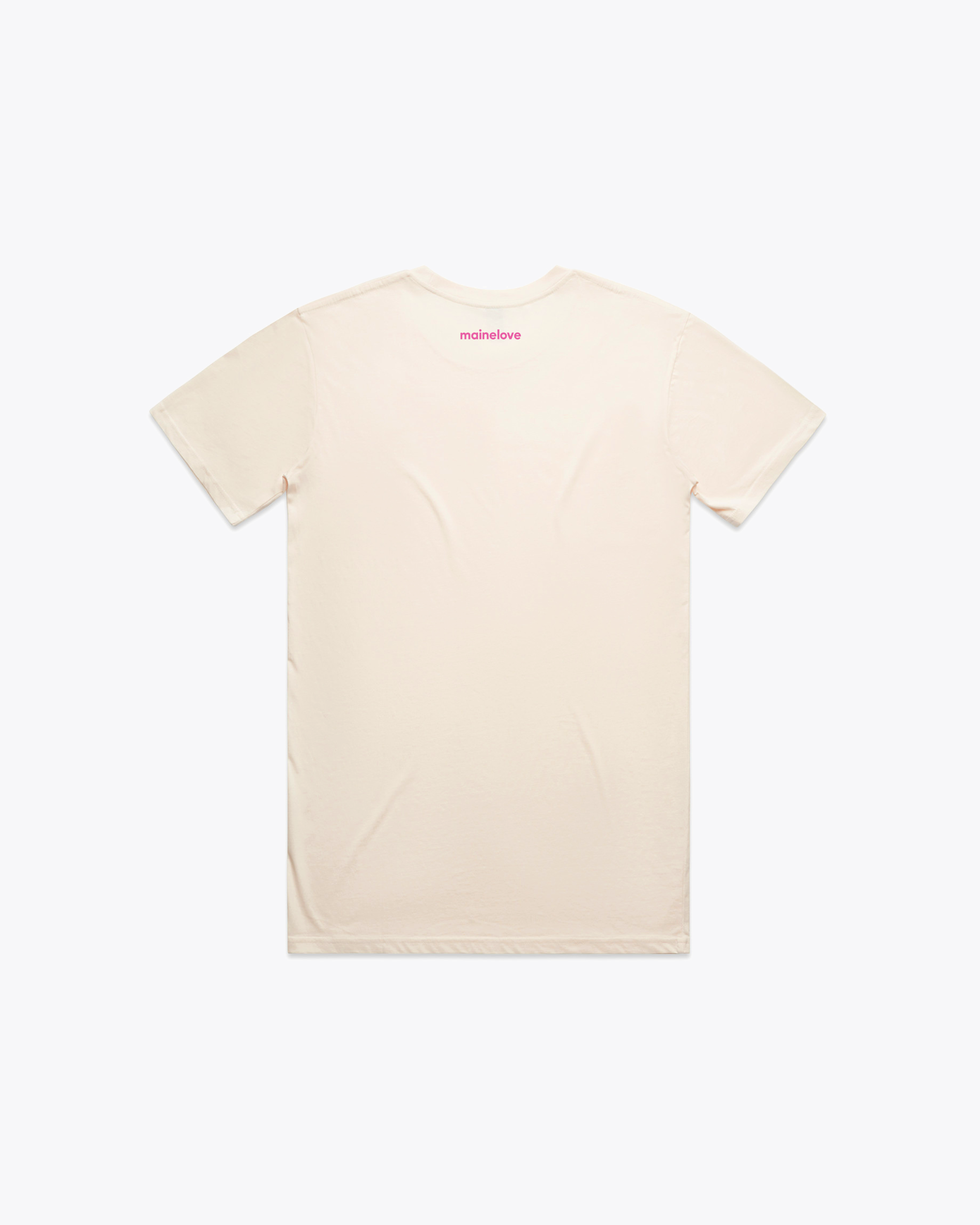 The OG mainelove tee (Ecru/Pink)