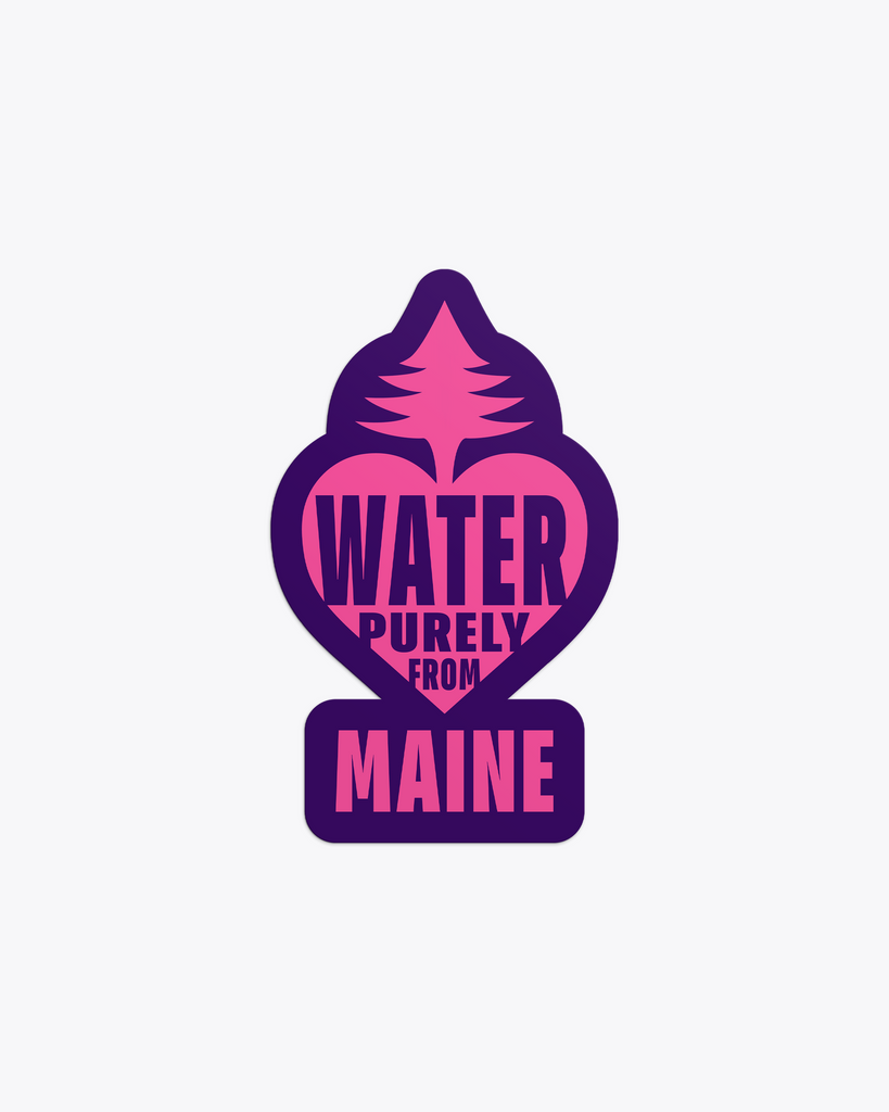 Water Purely From Maine Sticker