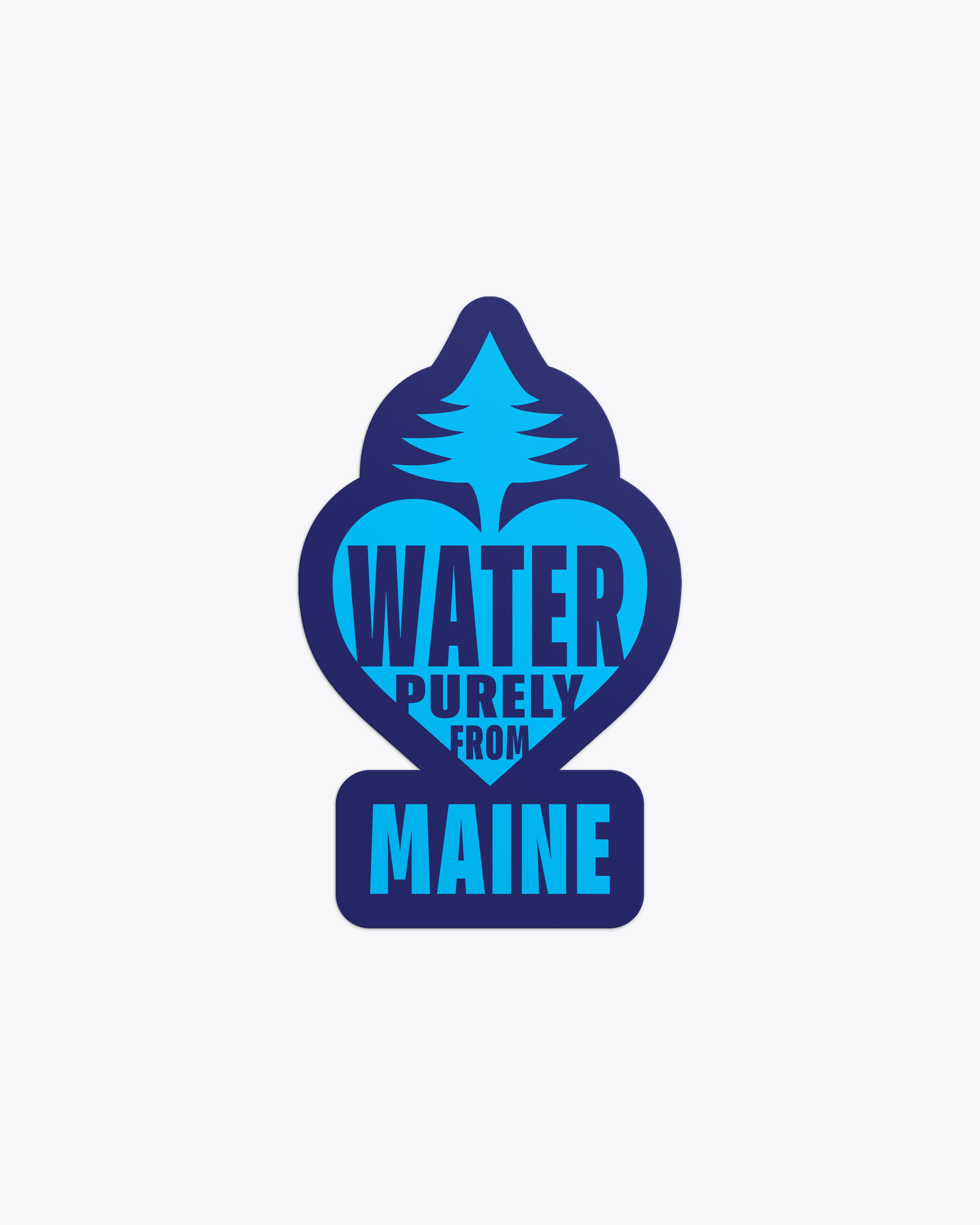 Water Purely From Maine Sticker
