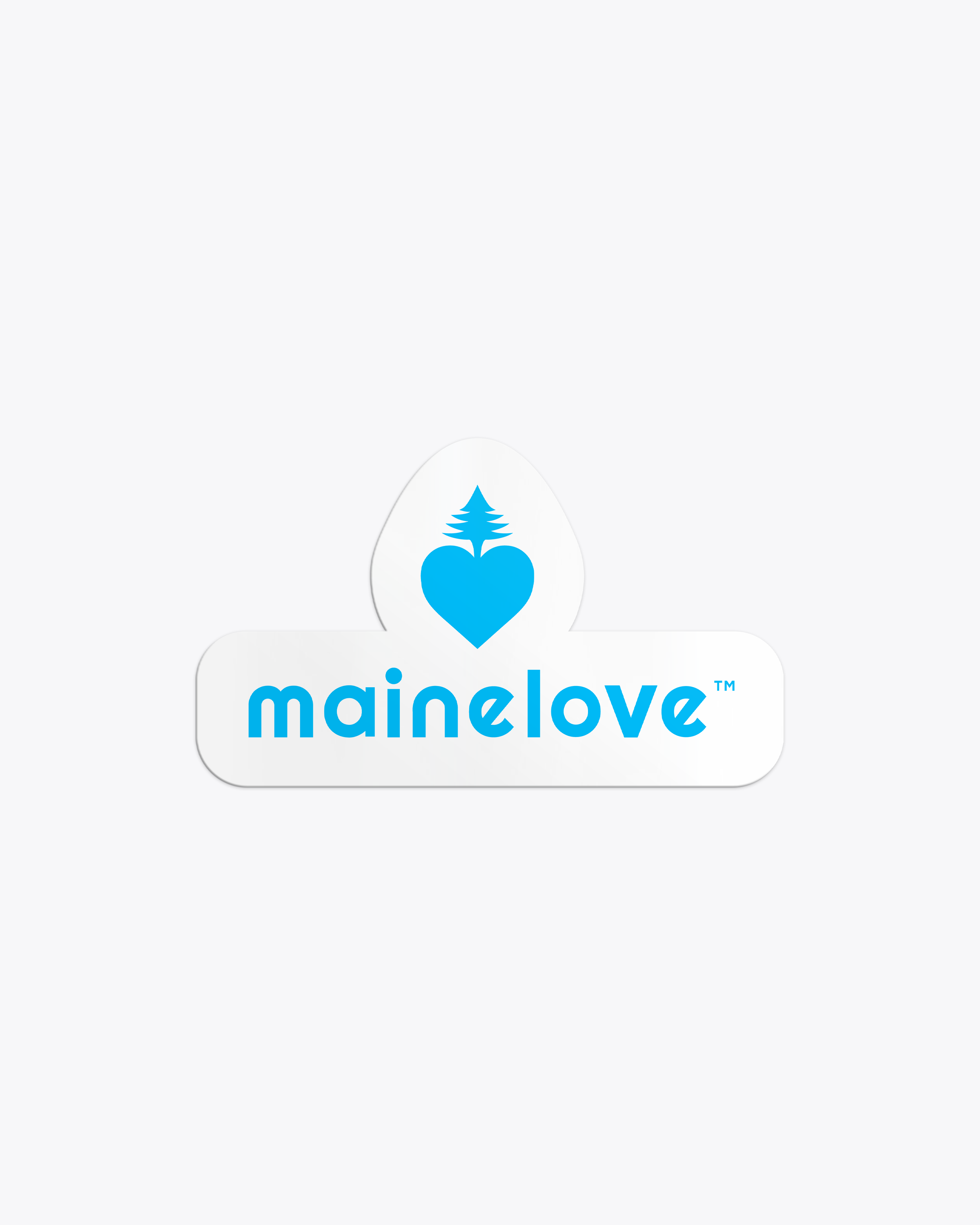 Love, Maine 3” Sticker