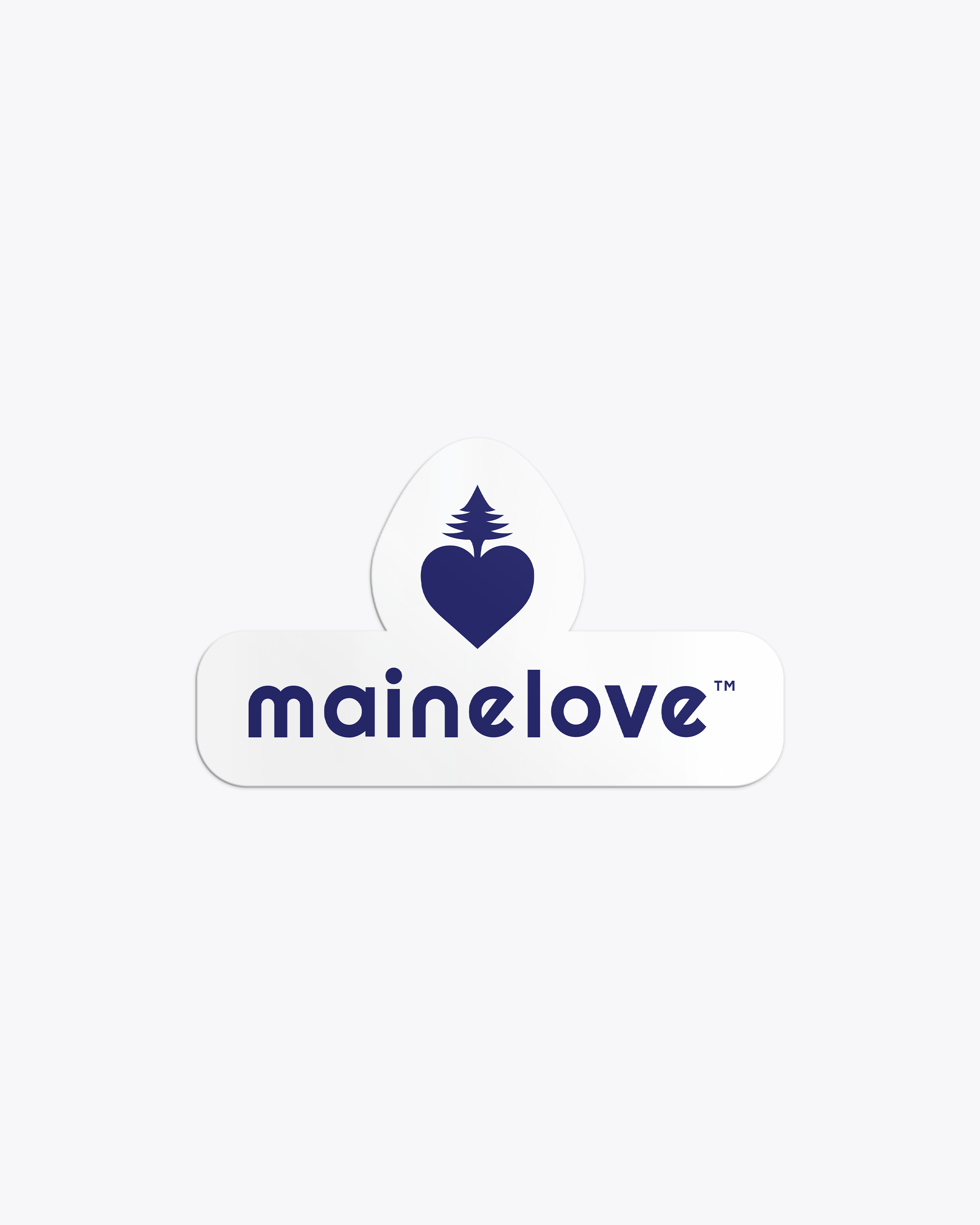 Love, Maine 3” Sticker