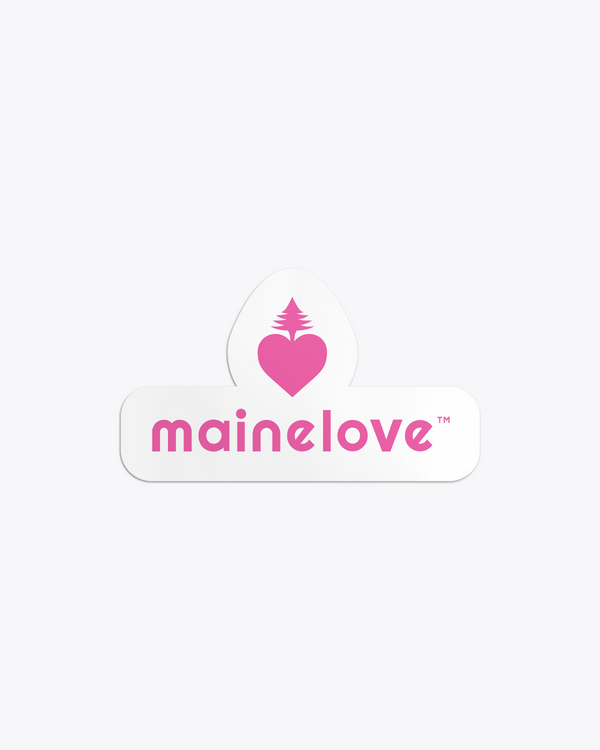 Love, Maine 3” Sticker