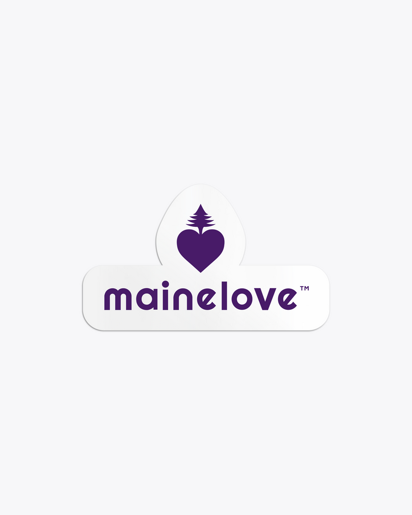 Love, Maine 3” Sticker