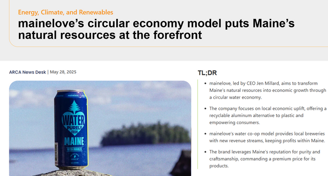 mainelove’s circular economy model puts Maine’s natural resources at the forefront